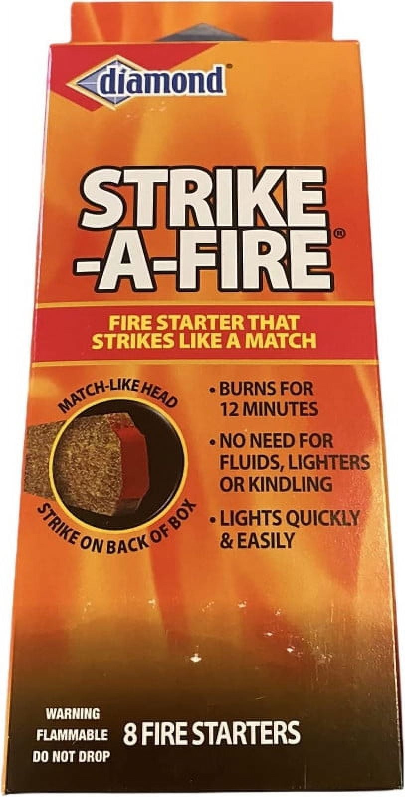 StrikeAFire Brand Fire Starter Matches 3 Boxes (24 Fire Starters