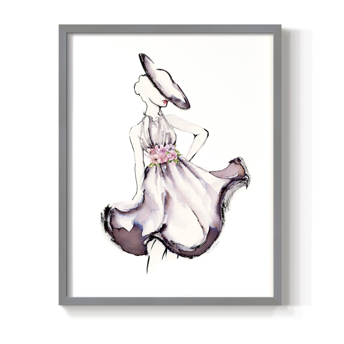 Strike A Pose II in Paper Solid Wood 16 x 20 Framed Print