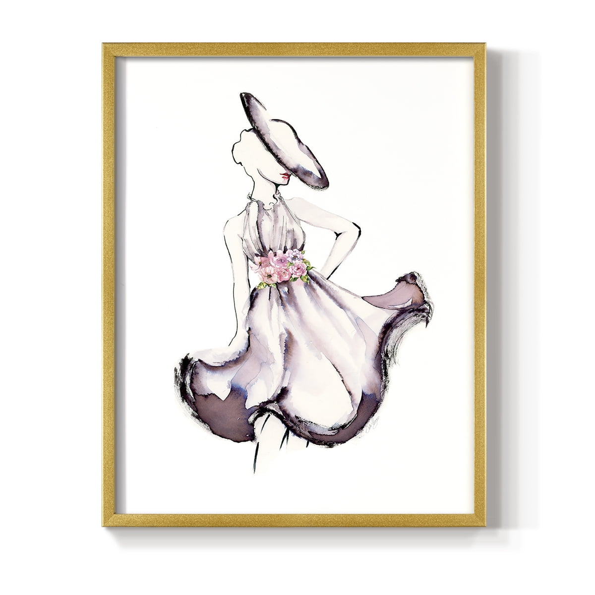 Strike A Pose II in Paper Solid Wood 22 x 28 Framed Print
