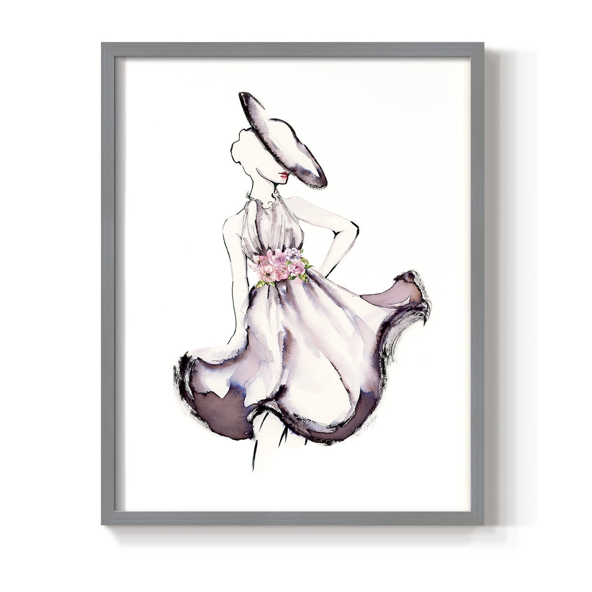 Strike A Pose II in Paper Solid Wood 22 x 28 Framed Print