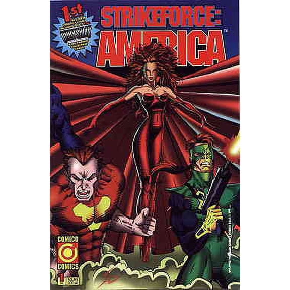 Strike Force America (2nd Series) #1 VF ; COMICO Comic Book