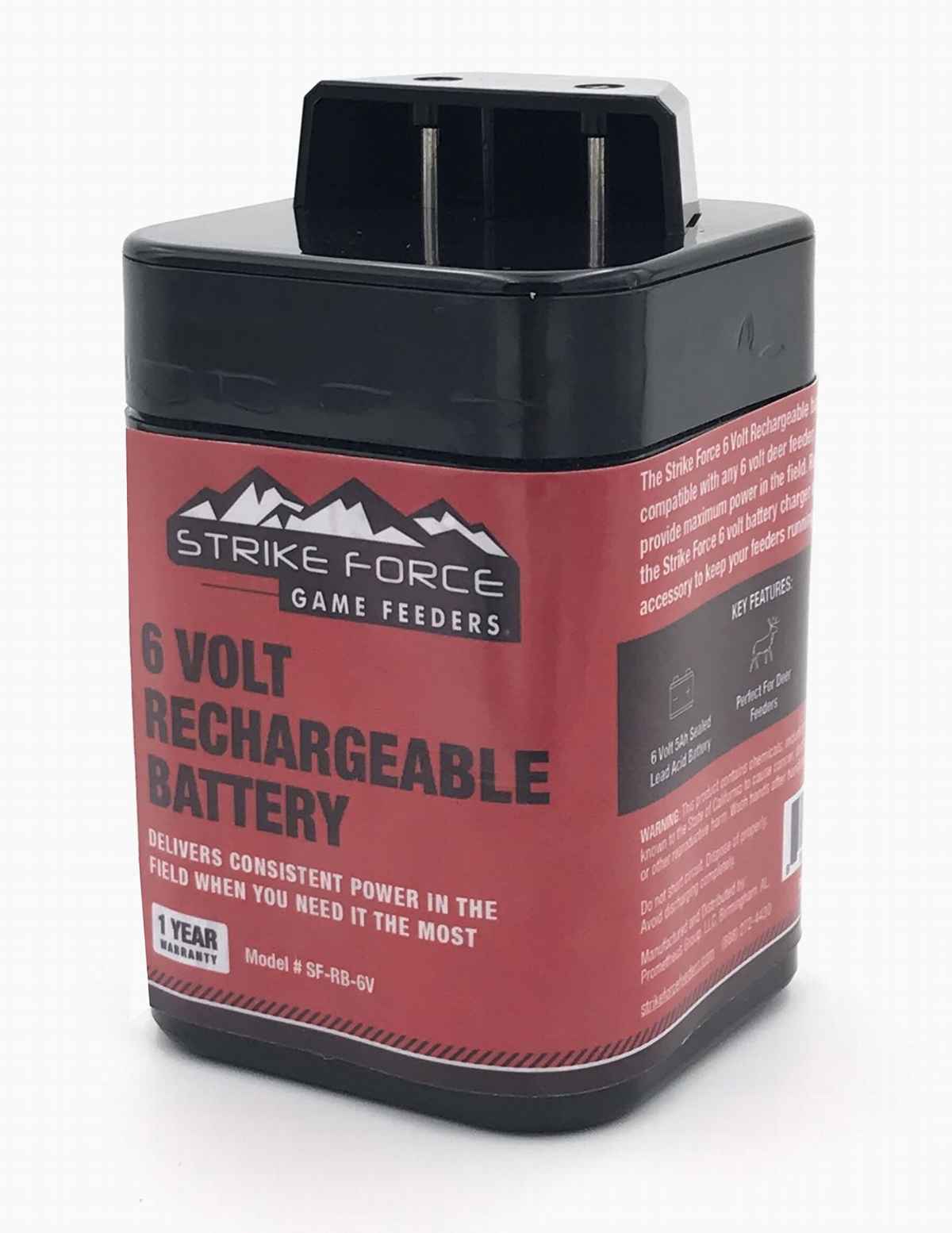 Strike Force Game Feeders SFRB6 Volt Rechargeable Lead Acid Battery