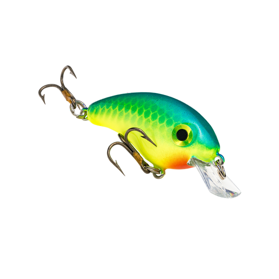 Strike King Bitsy Pond Minnow Crankbait Blue Chartreuse Hard Bait Lure