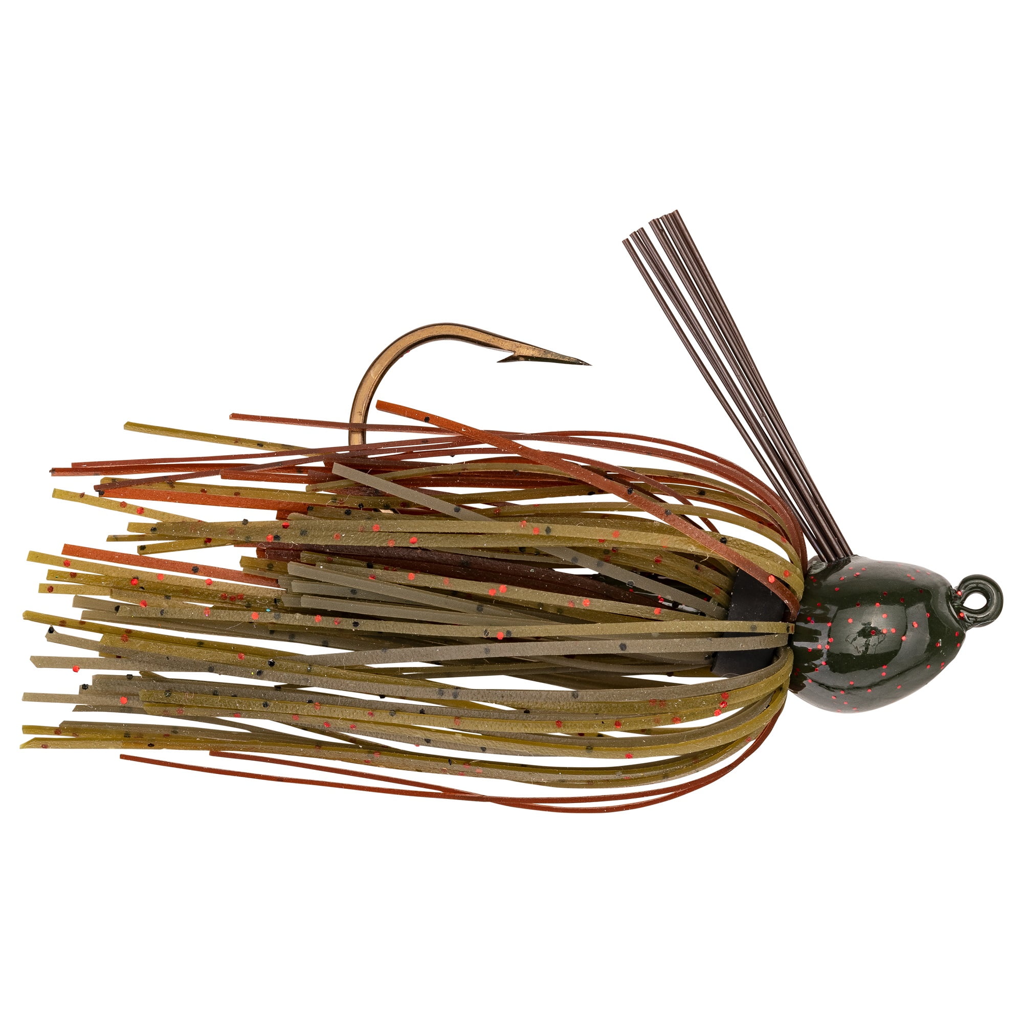 Strike King Bleeding Jig 1/4oz Bitsy Bug Mini Skirt Green Pumpkin