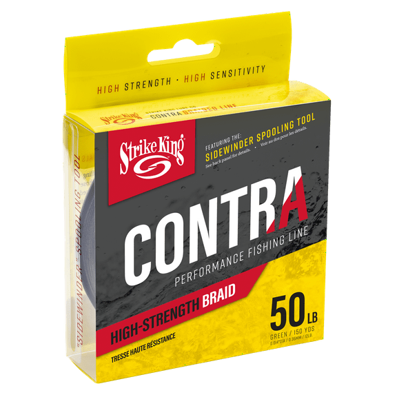 Strike King Contra Braided Fishing Line 50lb. Green