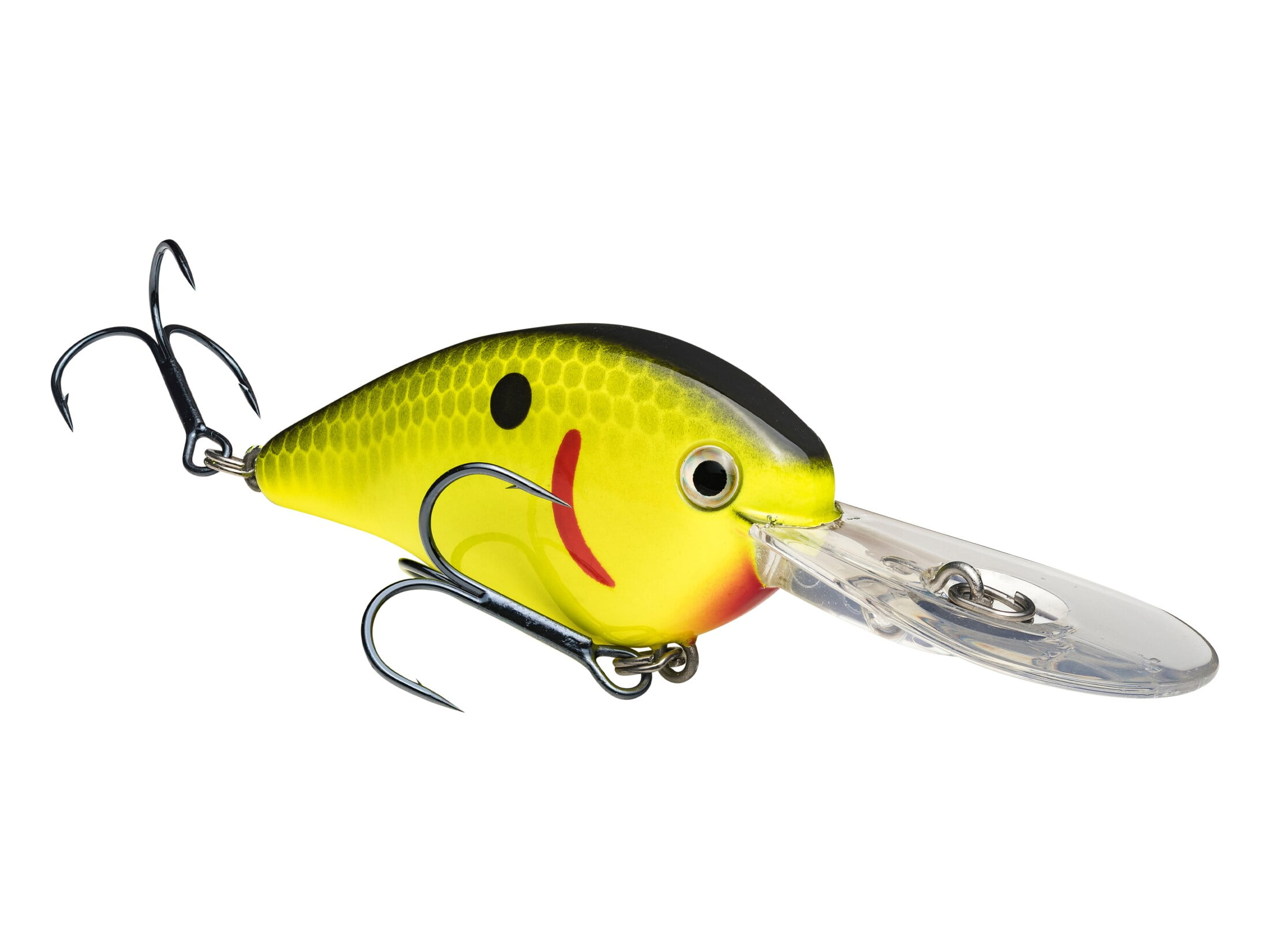 Strike King KVD 1.5 Flatside Fishing Lure Black Back Chart for Erratic ...