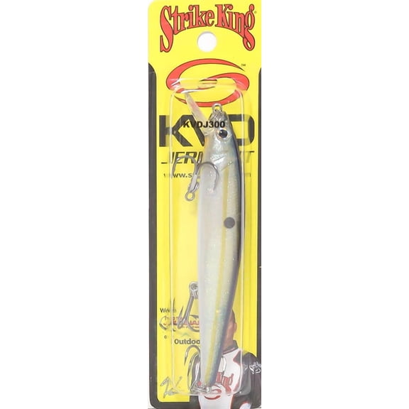 Strike King KVD Jerkbait 3 Hook Crystal Shad Jerkbait Lure