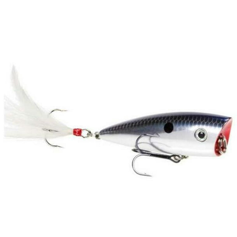 Strike King KVD Sexy Splash Topwater Bait, 3, 1/2 oz Chrome & Blue 