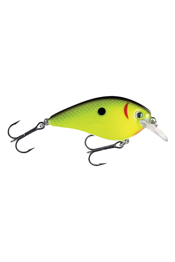 KVD Square Bill 1.0 Crankbait Black Back Chartreuse Hard Bait Lure