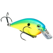 Strike King KVD Squarebill 1.5 Crankbait Powder Blue Back Chartreuse Hard Bait Lure