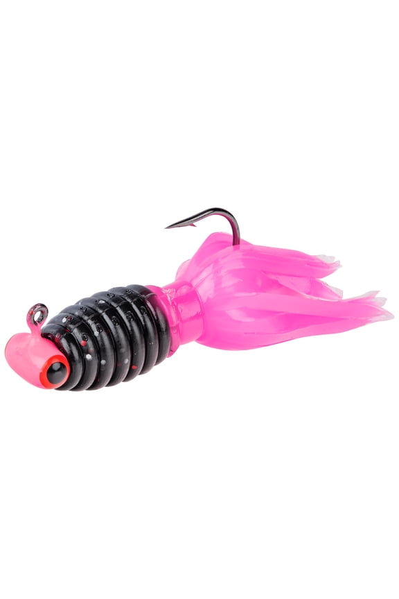 Mr Crappie Sausage Head 1/16 oz Pink Tuxedo Panfish Lure