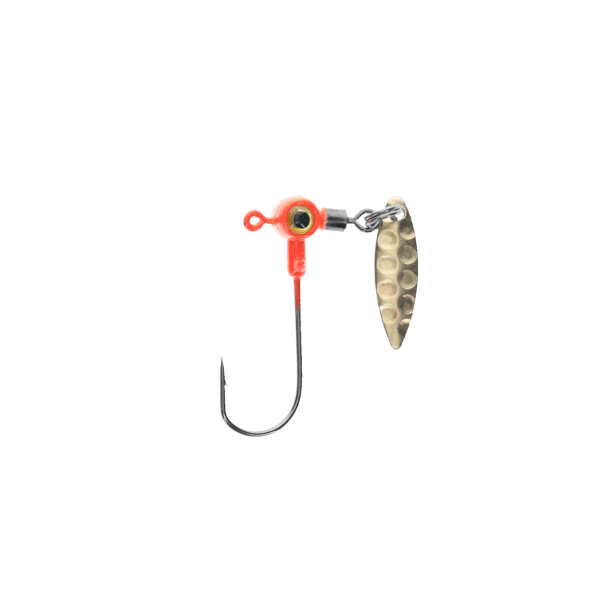 Strike King Mr. Crappie Sausage Head Spins - 1/16 oz;  Orange