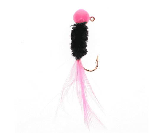 Strike King Mr. Crappie Slab Daddy Live Hair Jig - 1/8 oz; Pink Tuxedo