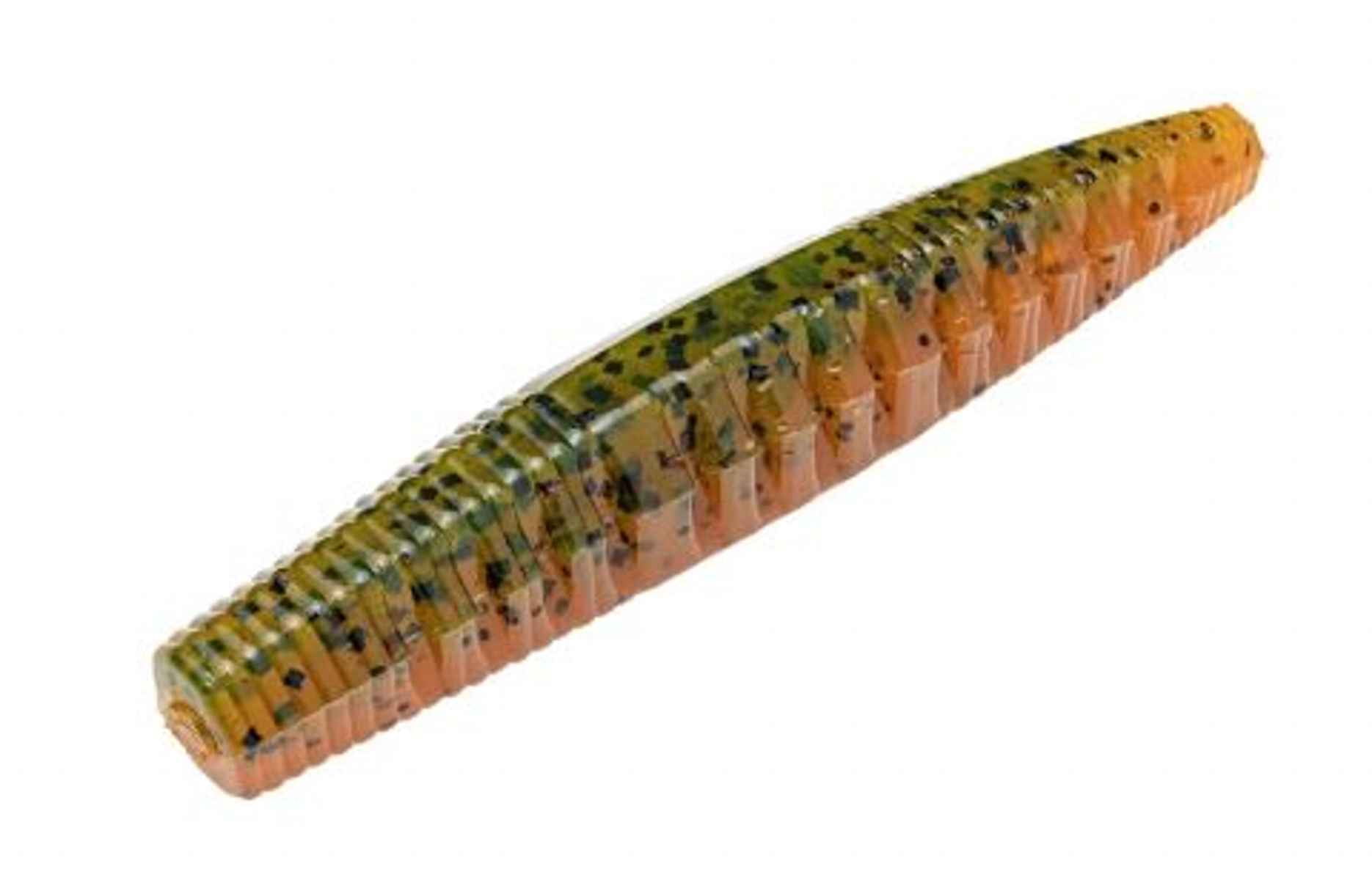 Strike King Ocho 4" Soft Plastic Fishing Lure - Coffee Scented, Salt Impregnated, Pack Of 10 For Bass Fishing