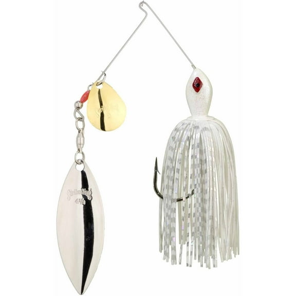 Strike King Premier Pro-Model 3/8 oz Spinnerbait Lure Colorado/Willow White Shiner