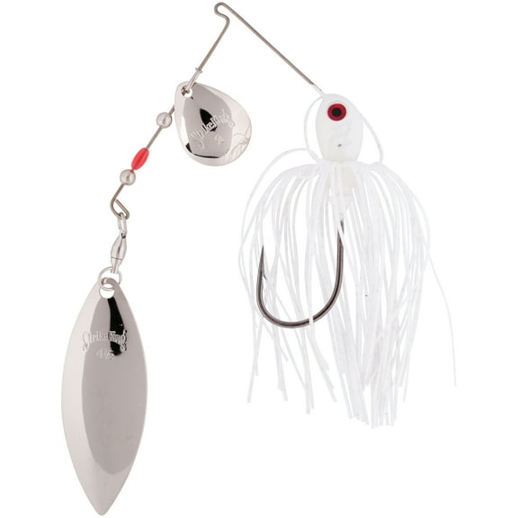 Strike King Premier Pro-Model 3/8 oz Spinnerbait Lure Colorado/Willow White