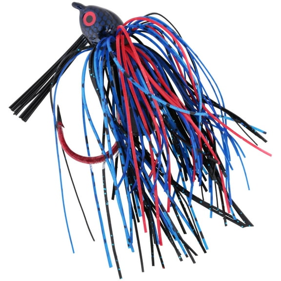 Strike King Premier Pro-Model Jig 3/8oz Bleeding Blue Black Accent Bass Jig