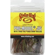 Strike King Premier Pro-Model Jig 3/8oz Rage Craw Green Pumpkin Bass Jig