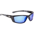 thumbnail image 1 of Strike King Pro Performance Elite Polarized Sunglasses Black Frame with Blue Mirror Lens Full Rim Frame, Male and Female, Adult, 1 of 9