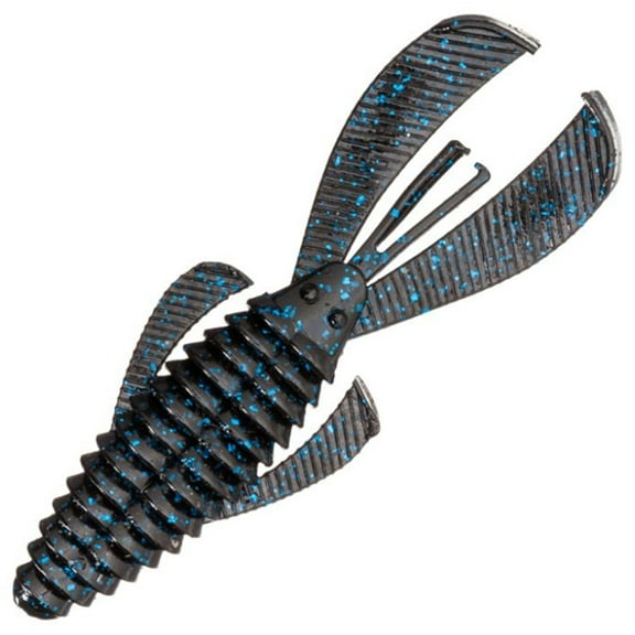 Strike King Rage Bug 4" Black/Blue Flake Soft Bait Lure