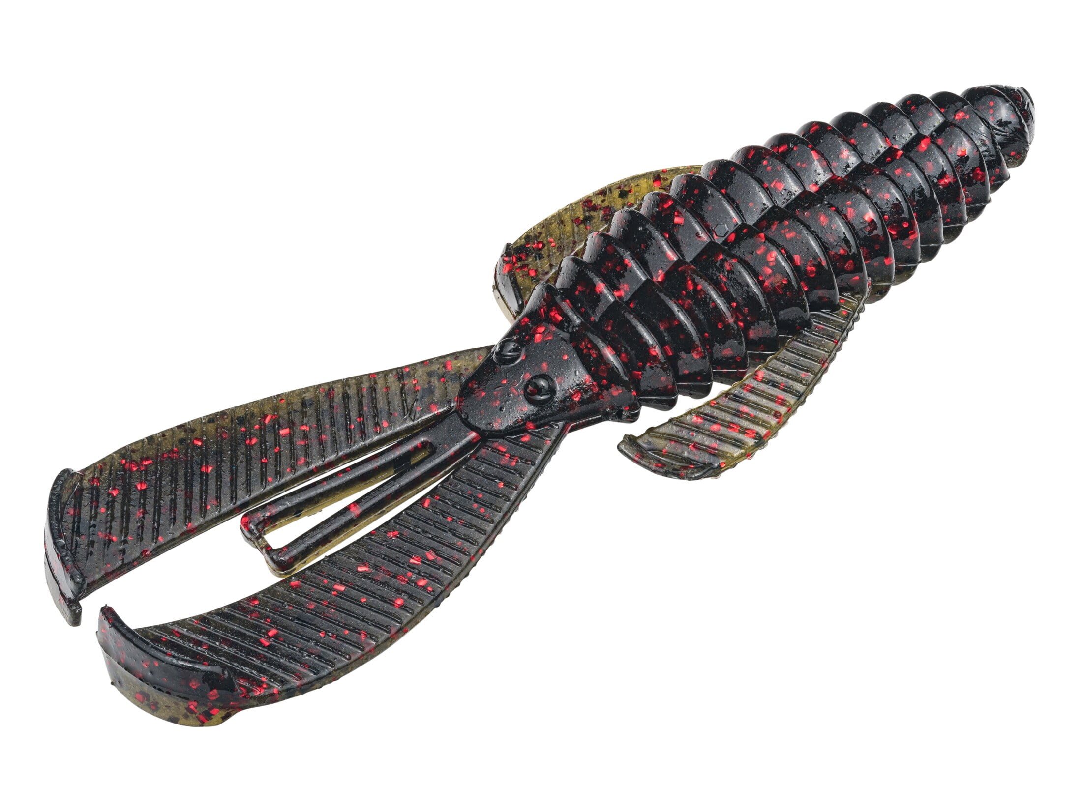 Strike King Rage Space Monkey Soft Plastic Lure - 4" Body, June Bug Color, Pack Of 6