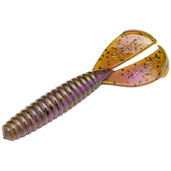 Strike King Rage Menace Grub Green Pkn Purple Swirl 8pk