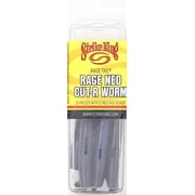 Strike King Rage Ned Cut-R Worm Soft Bait Fishing Lures for Bass with Ned Rig Heads, 5 Count