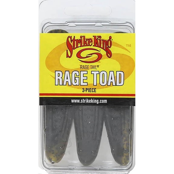 Strike King Rage Toad Green Pumpkin Pearl Belly Soft Bait Lure