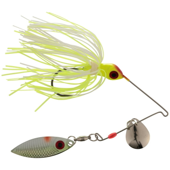 Strike King Red Eye 3/16 oz Spinnerbait Lure Chartreuse White