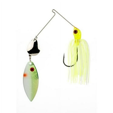 Strike King Red Eye 3/8 oz Spinnerbait Lure Chartreuse White