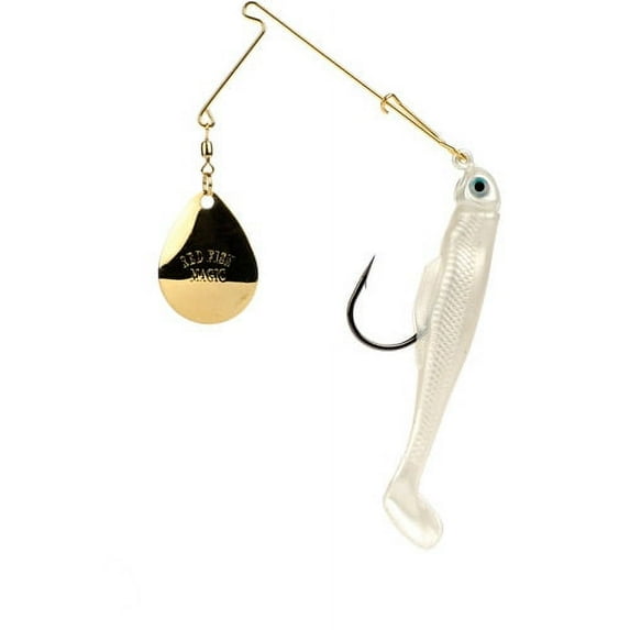 Strike King Redfish Magic 1/4 oz Spinnerbait Lure Pearl