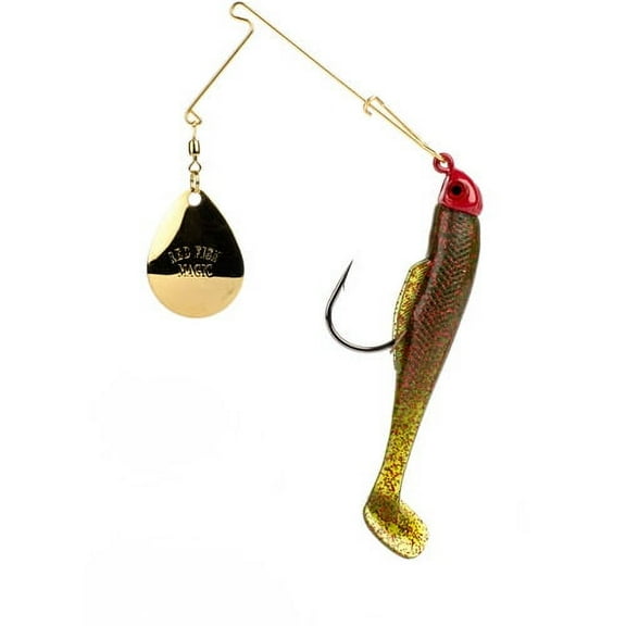 Strike King Redfish Magic 1/4 oz Spinnerbait Lure Red Avocado