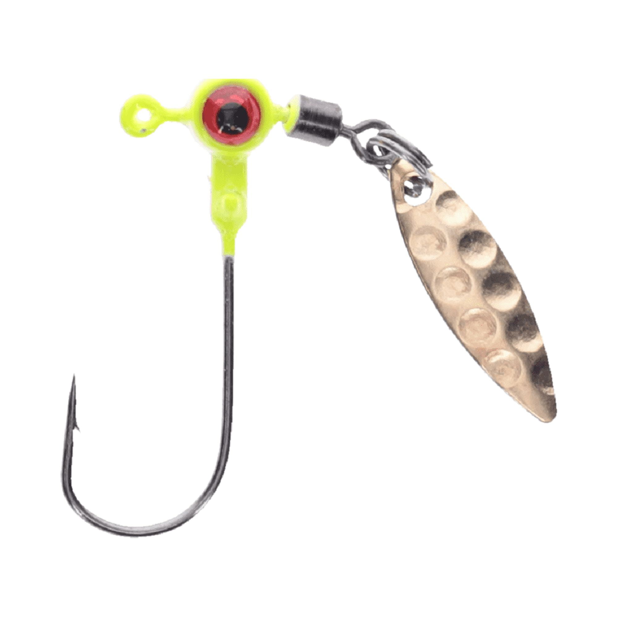 Strike King SS Spins - Crappie Heads 1/16 Chartreuse