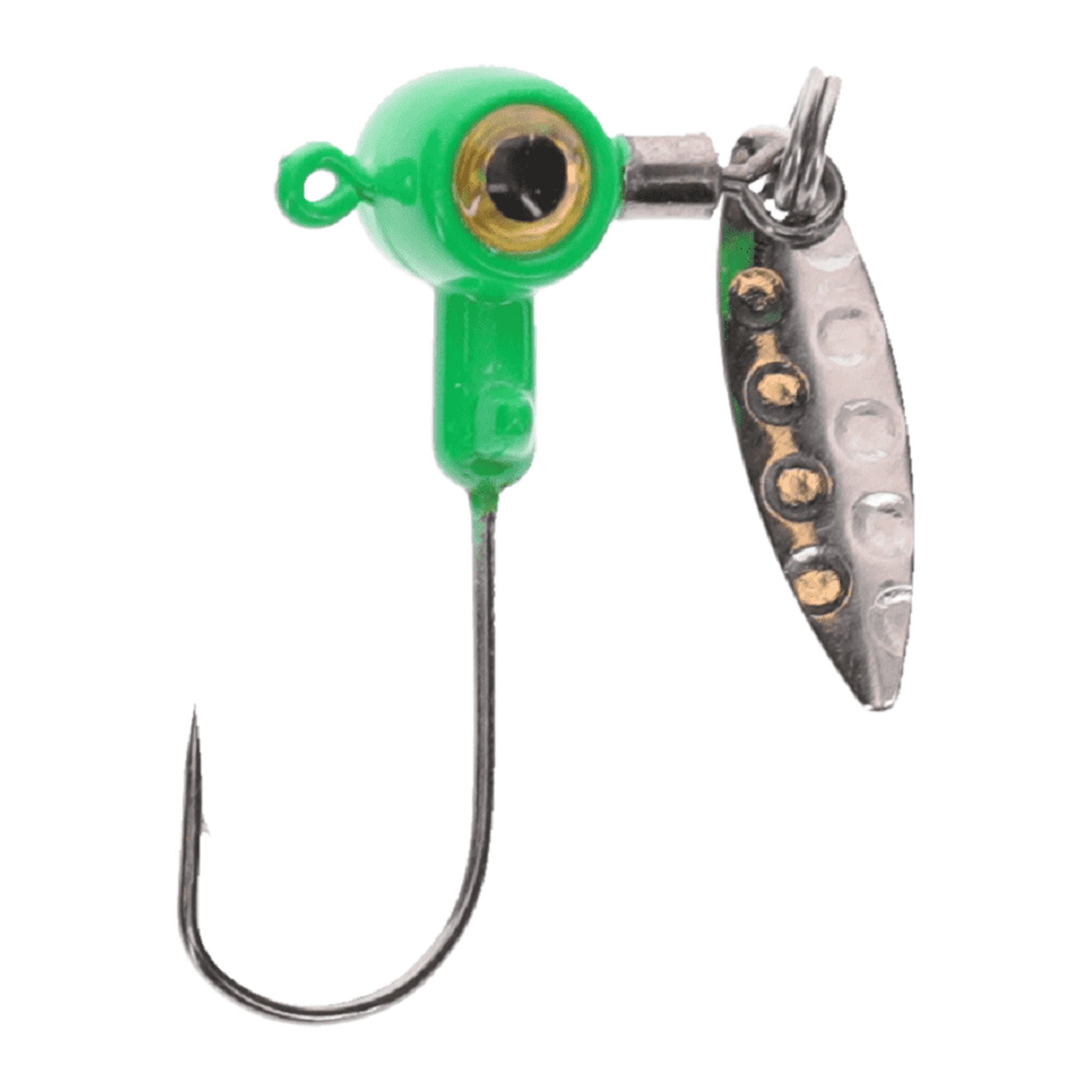 Strike King SS Spins - Crappie Heads 1/8 Limetreuse