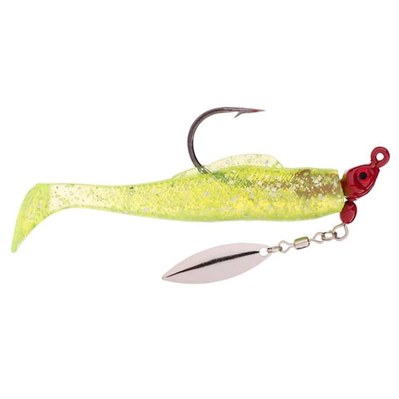 Strike King SW Sp TroutMagic Chartreuse Silver/Red Head