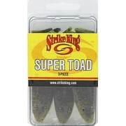 Strike King Super Toad 4"Green Pumpkin Chartreuse Belly Soft Bait Lure