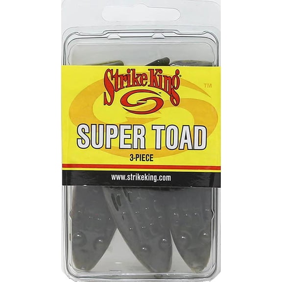 Strike King Super Toad 4" Green Pumpkin Pearl Belly Soft Bait Lure