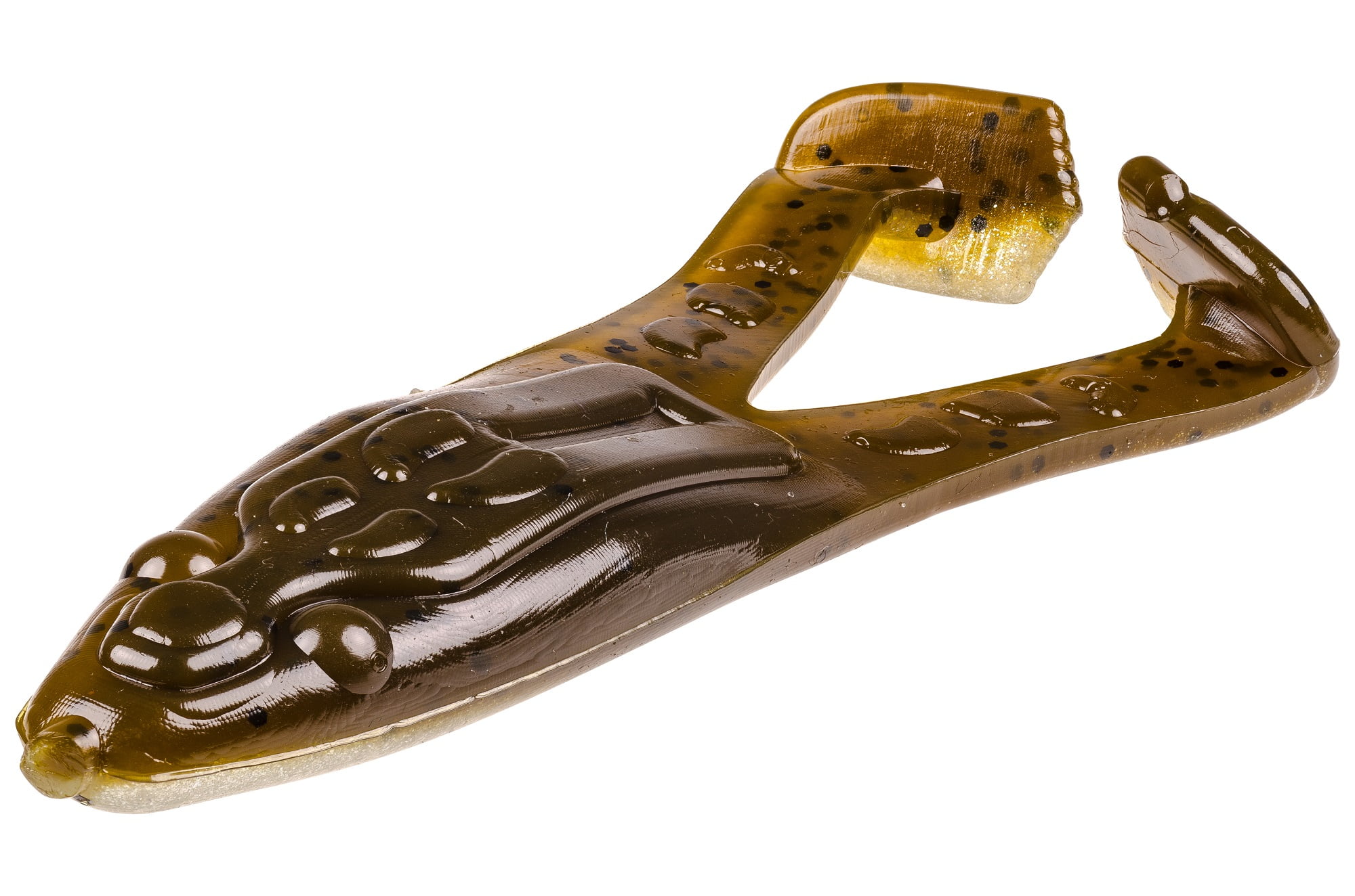 Strike King Lures STOAD-47 Esca Morbida Super Toad - 4 Pollici, Ventre Perlato - Colore Green Pumpkin, Confezione Da 5