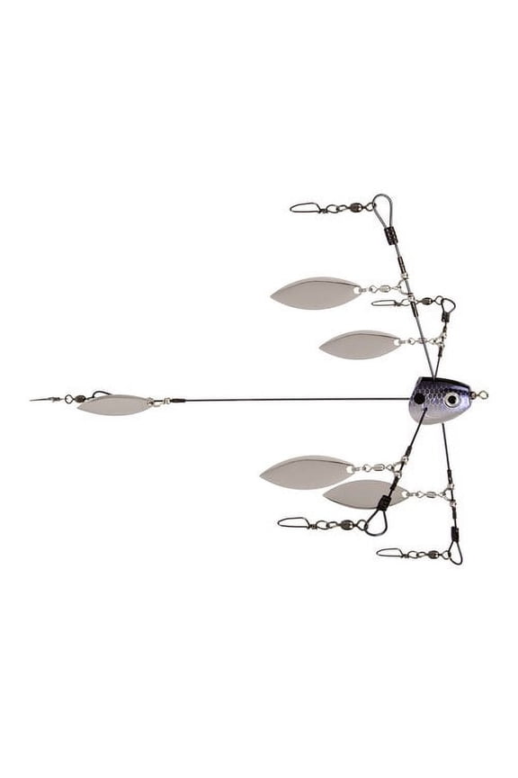 Tour Grade Titanium Rig Small Hvy Wire Blue Gizzard Umbrella Rig Lure