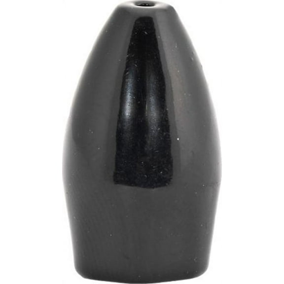 Strike King Tungsten Bullet Worm Weight 1 Ounce Black 1 Pack
