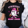 thumbnail image 1 of Strike Out Breast Cancer Baseball Fight Awareness Unisex T-Shirt, Sizes S-5XL - Gategoo, 1 of 5