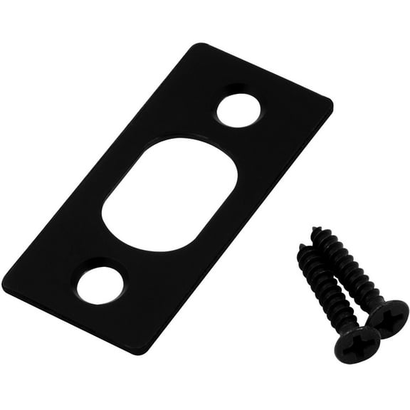 Strike Plate for 6" Flush Bolts, Matte Black by Stone Harbor Hardware