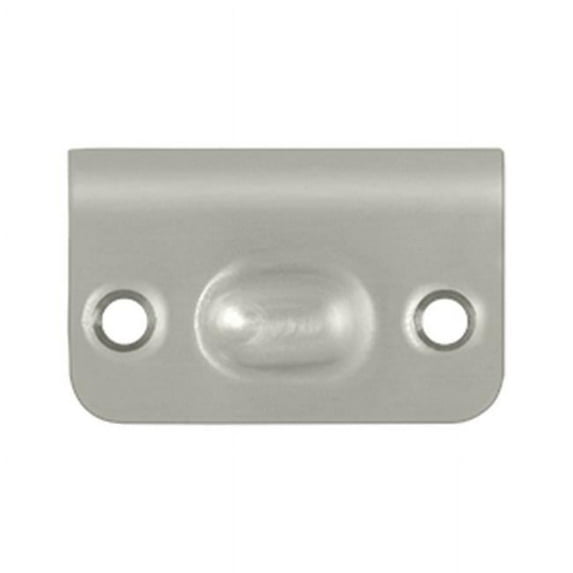 Strike Plate for Ball Catch & Roller Catch, Satin Nickel - Solid