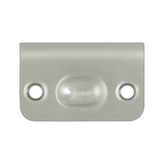 Strike Plate for Ball Catch & Roller Catch, Satin Nickel - Solid