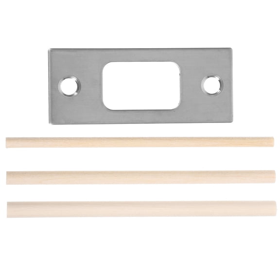 Strike Plates for Interior Doors Hole Filler Guide Piece Deadbolt Wooden Stainless Steel