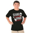 thumbnail image 1 of Strike Spare Funny Bowling Team Crewneck T Shirts Boy Girl Teen Brisco Brands L, 1 of 6
