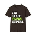 thumbnail image 1 of Strike in Style: 'Eat. Sleep. Bowl. Repeat.' T-Shirt, 1 of 4
