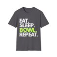 thumbnail image 1 of Strike in Style: 'Eat. Sleep. Bowl. Repeat.' T-Shirt, 1 of 4