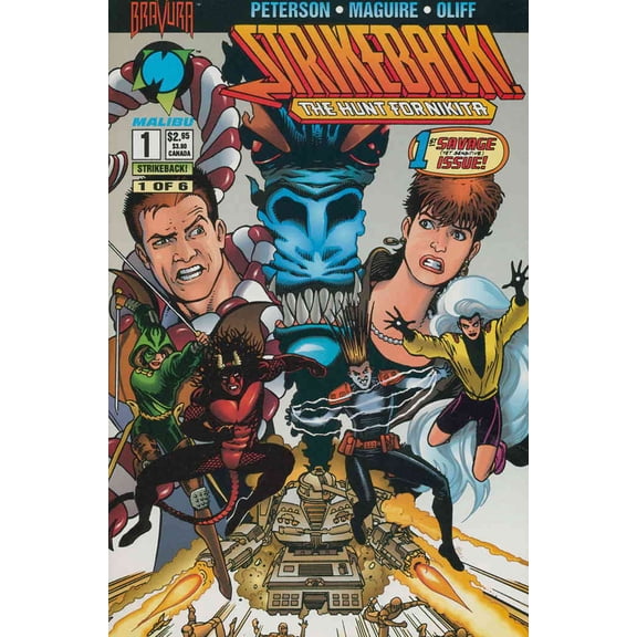 Strikeback! (Malibu) #1 VF ; Malibu Comic Book
