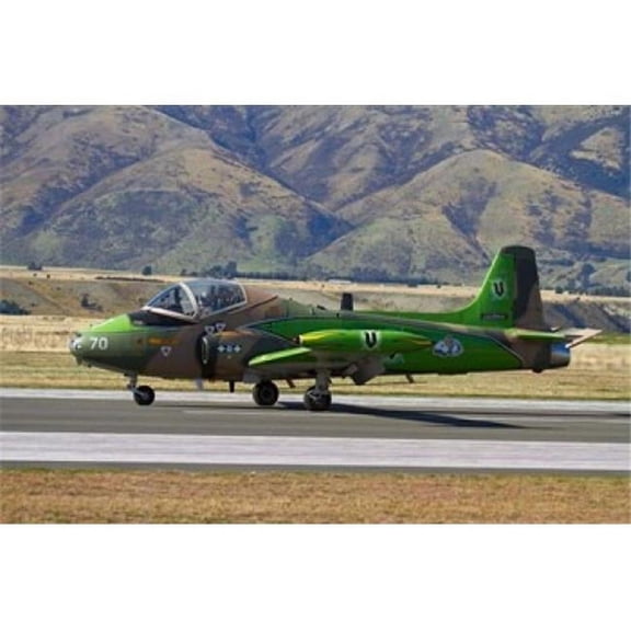 Strikemaster Jet Warbirds Over Wanaka War Plane South Island New Zealand Poster Print by David Wall
